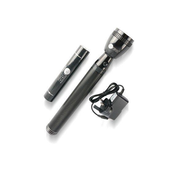 AFRA LED Flashlight, 3D Size Rechargeable Battery 3000MAH, Waterproof, Shock and Corrosion Resistant, Heavy-duty Design, With AC Adapter, 3 Years Warranty