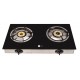AFRA Japan Two Burner Gas Stove,  Compact Design, Ceramic Ignition, Tempered Glass Top, Easy-To-Clean, Stainless Steel Housing, G-MARK, ESMA, ROHS, and CB Certified, 2 Years Warranty.