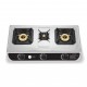 AFRA Three Burner Gas Stove,  Three Burners, Brass Caps, Battery Powered Ignition, Stainless Steel, Cast Iron, Double Injection, G-MARK, ESMA, ROHS, and CB Certified, 2 Years Warranty.