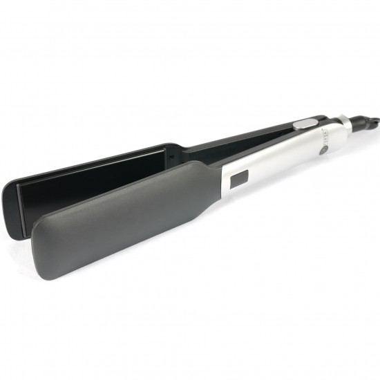 AFRA Hair Straightener, AF-0055HSSB, Ceramic Coat Plates, LED & LCD Display, Multiple Temperature Settings, Fast Heating, Automatic Cut-Off, Less Static.
