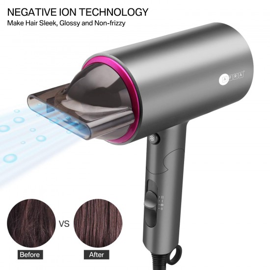 AFRA hair dryer with cool shot function | Compact hair dryer