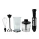 AFRA Hand Blender Set, 1200W, 4 in 1, Stainless Steel, 2 Speed, Black & Silver, Chopper, Whisk, Mixing Cup, GMARK, ESMA, RoHS, And CB, With 2 Years Warranty