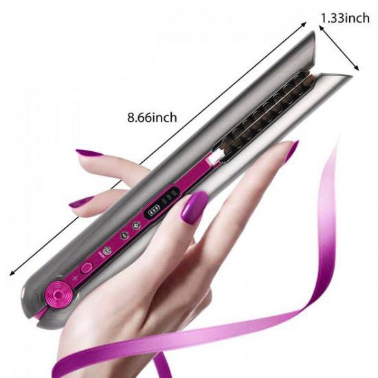 AFRA Japan Hair Straightener, Model No. AF-4000HSGY, Rechargeable, Floating Plates, 3 Temperature Settings, Ergonomic , Lockable Handle, Compact Design.