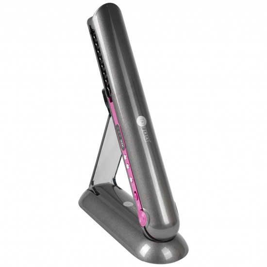 AFRA Hair Straightener, Model No. AF-4000HSGY, Rechargeable, Floating Plates, 3 Temperature Settings, Ergonomic , Lockable Handle, Compact Design.