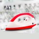 AFRA Dry Iron, 1000W, Teflon Soleplate, Indicator Light, Overheat Protection, Temperature Knob, Smooth Ironing, White/Red, G-MARK, ESMA, ROHS, and CB Certified, 2 years warranty