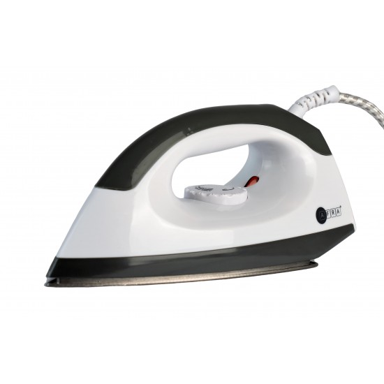 AFRA Japan Dry Iron, 1000W, Non-Stick Soleplate, Indicator Light, Overheat Protection, Temperature Knob, Smooth Ironing, White/Grey, G-MARK, ESMA, ROHS, and CB Certified, 2 Years Warranty.