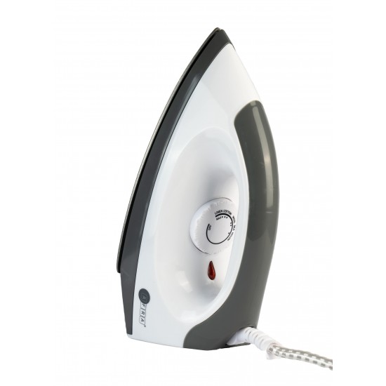 AFRA Dry Iron, 1000W, Non-Stick Soleplate, Indicator Light, Overheat Protection, Temperature Knob, Smooth Ironing, White/Grey, G-MARK, ESMA, ROHS, and CB Certified, 2 Years Warranty.