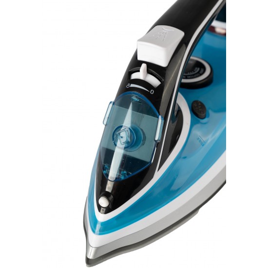 AFRA Steam Iron, 2200 W, Ceramic Coat Soleplate, Heat Distribution, Fast Heat-Up, Double Safety, White/Grey/Blue, G-MARK, ESMA, ROHS, and CB Certified with 2 Years Warranty.