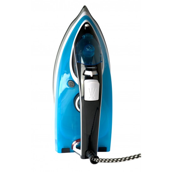 AFRA Steam Iron, 2200 W, Ceramic Coat Soleplate, Heat Distribution, Fast Heat-Up, Double Safety, White/Grey/Blue, G-MARK, ESMA, ROHS, and CB Certified with 2 Years Warranty.