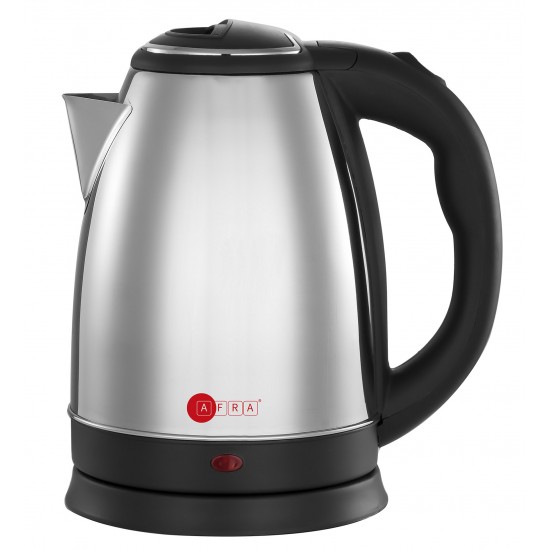 AFRA Electric Kettle, 1500W, 1.8L, Strong Stainless Steel Body with 2 years warranty, ESMA, ROHS, and CB Certified