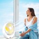 AFRA Japan, Portable Compact Fan, 3.7V, 6’’, 1800mAh, With Carrying Handle, Rechargeable, Adjustable, Wide Angle Coverage, Low Noise, Power Saving, Overcharge Protection, G-MARK, ESMA, ROHS, and CB Certified, With 2 Year Warranty