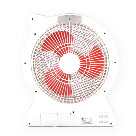 AFRA  Portable Compact Fan, 6V, 12’’, 4.5Ah, Rechargeable, Adjustable, Wide Angle Coverage, LED Night Light, USB Ports, Power Saving, Overcharge Protection, G-MARK, ESMA, ROHS, and CB Certified, With 2 Year Warranty