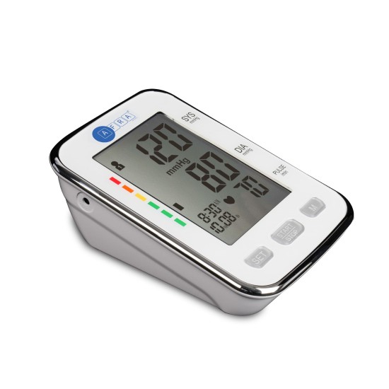 AFRA Japan Digital Blood Pressure Monitor, AF-201BPMA, White, Arm Type, Large, 2 Year Warranty