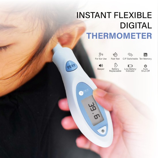 AFRA Japan, Infrared Ear Thermometer, AF-302ITE, White, Automatic Shut-Off, 2 Year Warranty