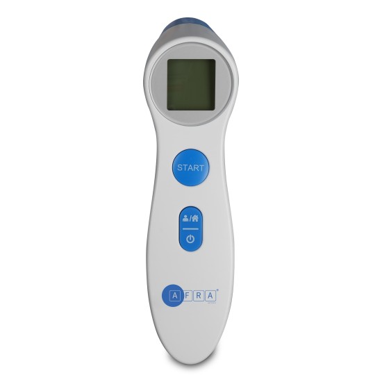 AFRA Japan, Infrared Forehead Thermometer, AF-301ITG, Non-Contact, White, Gun Type, 2 Year Warranty