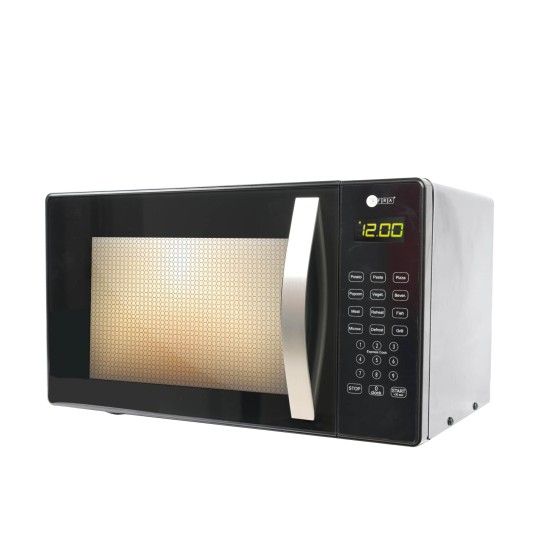 AFRA Japan Digital Microwave Oven, 25L Capacity, Auto Cooking Function, 5 Power Levels, Grill, Defrost, 1000W, Black Finish, G-Mark, ESMA, RoHS, CB, 2 years warranty