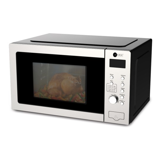 AFRA Japan Digital Microwave Oven, 30L Capacity, Auto Cooking Function, 5 Power Levels, Grill, Defrost, 1440W, Silver Finish, G-Mark, ESMA, RoHS, CB, 2 years warranty