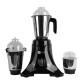 AFRA Heavy-Duty Mixer Grinder, 3 in 1, Black Gloss Finish, Stainless Steel Jars & Blades, Total Jar Capacity 2900ml, 750W, 18000 RPM Motor, G-Mark, ESMA, RoHS, and CB Certified, 2 Years Warranty