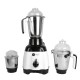 AFRA Heavy-Duty Mixer Grinder, 3 IN 1, White Gloss Finish, Stainless Steel Jars & Blades, Total Jar Capacity 2900ml, 750W, 18000 RPM Motor, G-Mark, ESMA, RoHS, and CB Certified, 2 Years Warranty