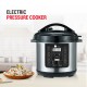 AFRA Electric Pressure Cooker, 12 in 1, Multifunction, 10L Capacity, 1400W, Silver, Stainless Steel, GMARK, ESMA, RoHS, And CB Certified With 2 Years Warranty