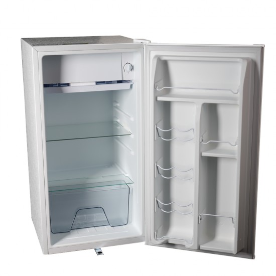 AFRA Tabletop Mini Fridge, AF-9300RFWT, 93L Capacity, Defroster, Reversible Door, Adjustable Legs, Chilling Compartment.