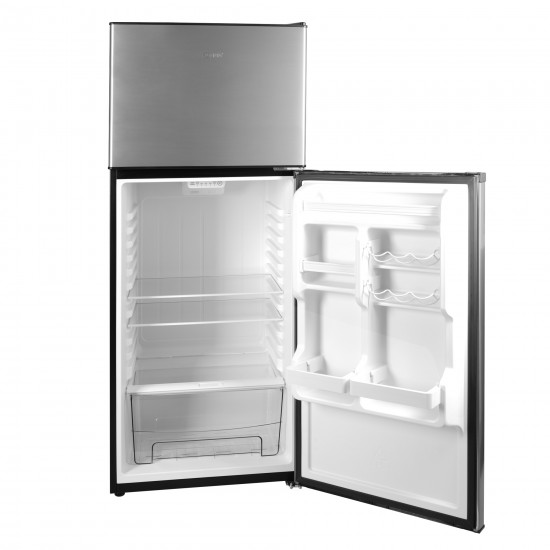 AFRA Refrigerator, AF-2800RFSS, Double Door, Vertical, 283L Capacity, No Frost, Reversible Doors, Adjustable Legs, Crisper.