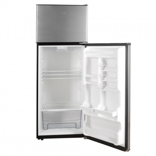 AFRA Refrigerator, AF-3400RFSS, Double Door, Vertical, 340L Capacity, No Frost, Reversible Doors, Adjustable Legs, Crisper.