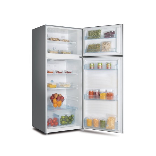 AFRA Refrigerator, Double Door, 360L, Stainless Steel, Low Noise, Energy Saving, Frost Free, Multi Air Flow, Tropical Cooling, G-Mark, ESMA, RoHS, CB, 2 years warranty