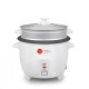 AFRA Rice Cooker, 1.0 Litre Capacity, Non-stick Inner Pot, Glass Lid, Aluminium Heating Plate, Keep-Warm Function, With Measuring Cup & Spoon, G-MARK, ESMA, ROHS, and CB Certified, 2 Years Warranty