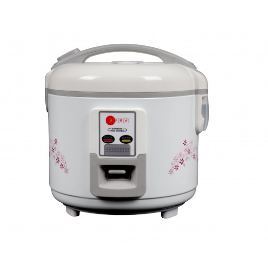 AFRA Rice Cooker, 1.5 Litre, Inner pot, Aluminium Heating Plate, Quick & Efficient, Fully Sealable, Preserves Flavours & Nutrients, G-MARK, ESMA, ROHS, and CB Certified, 2 Years Warranty.