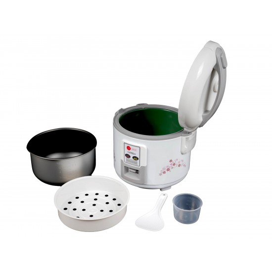 AFRA Japan Rice Cooker, 1.5 Litre, Inner pot, Aluminium Heating Plate, Quick & Efficient, Fully Sealable, Preserves Flavours & Nutrients, G-MARK, ESMA, ROHS, and CB Certified, 2 Years Warranty.