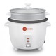 AFRA Japan Rice Cooker, 1.5 Litre, Non-Stick Inner Pot, Glass Lid, Aluminium Heating Plate, Keep-Warm Function, With Measuring Cup & Spoon, G-MARK, ESMA, ROHS, and CB Certified, 2 Years Warranty.
