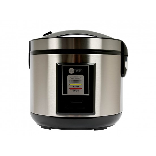 AFRA Japan Rice Cooker, 1.8 Litre Capacity, Inner Pot, Aluminium Heating Plate, Quick & Efficient, Preserves Flavours & Nutrients, G-MARK, ESMA, ROHS, and CB Certified, 2 Years Warranty.
