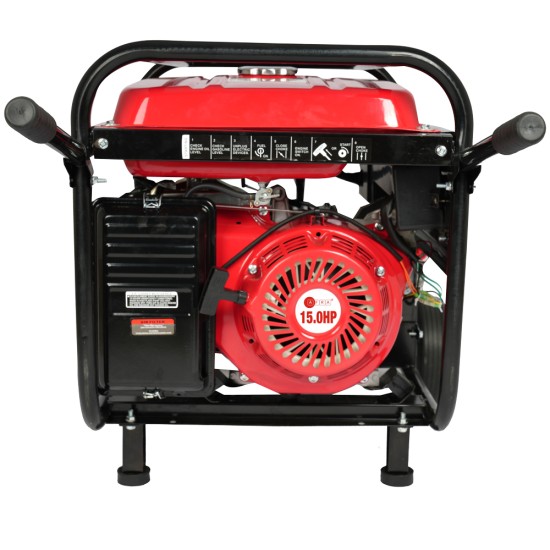 AFRA Gasoline Generator, 6.5KW Maximum, Recoil and Electric Start, 190F Engine, Compact Design, Low Noise,Accessories Included, 