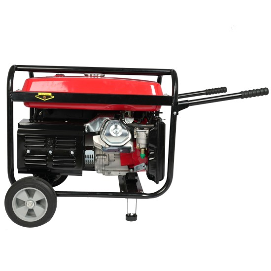 AFRA Gasoline Generator, 6.5KW Maximum, Recoil and Electric Start, 190F Engine, Compact Design, Low Noise,Accessories Included, 