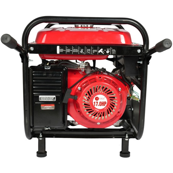 AFRA Gasoline Generator, 7.5KW Maximum, Recoil and Electric Start, 192F Engine, Compact Design, Low Noise, Accessories Included,