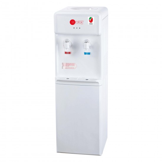 AFRA  Water Dispenser Cabinet, 5L, 600W, Floor Standing, Top Load, Compressor Cooling, 2 Tap, Stainless Steel Tanks, G-MARK, ESMA, ROHS, and CB Certified, 2 Years Warranty.