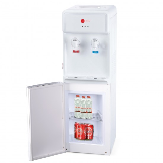 AFRA  Water Dispenser Cabinet, 5L, 600W, Floor Standing, Top Load, Compressor Cooling, 2 Tap, Stainless Steel Tanks, G-MARK, ESMA, ROHS, and CB Certified, 2 Years Warranty.