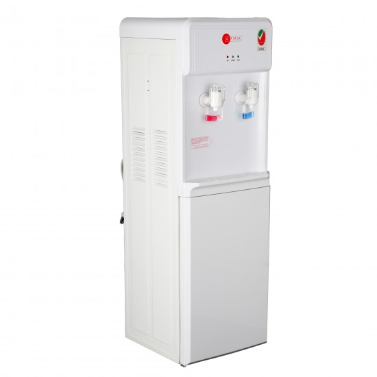 AFRA Japan Water Dispenser Cabinet, 5L, 600W, Floor Standing, Top Load, Compressor Cooling, 2 Tap, Stainless Steel Tanks, G-MARK, ESMA, ROHS, and CB Certified, 2 Years Warranty.