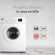 AFRA Washing Machine, Front Loading, 7KG Capacity, 1200 RPM, LED Display, 15 Programs, Auto Balance Power Efficiency, G-MARK, ESMA, ROHS, and CB Certified, AF-7120WMWT, 2 years Warranty