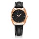 AFRA Carina Lady’s Watch, Lightweight Rose Gold Metal Case, Leather Strap, Water Resistant 30m