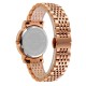 AFRA Calla Lady’s Watch, Rose Gold Metal Alloy Case, White Mop Dial, Rose Gold Bracelet Strap with Latch, Water Resistant 30m