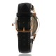 AFRA Conrad Gentleman’s Watch, Japanese Design, Rose Gold Metal Alloy Case, Leather Strap, Water Resistant 30m