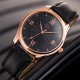 AFRA Maximus Gentleman’s Watch, Japanese Design, Rose Gold Case, Leather Strap, Water Resistant 30m