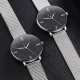 AFRA Ambrose Gentleman’s Watch, Japanese Design, Silver Alloy Case, Black Dial, Silver Mesh Bracelet Strap, Water Resistant 30m