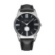 AFRA Moment Gentleman’s Watch, Japanese Design, Silver Metal Case, Black Dial, Water Resistant 30m