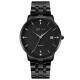 AFRA Ryker Gents Watch, Metal Alloy Case, Stainless Steel Band & Buckle, Black Case, Black Dial, Water Resistant 30m