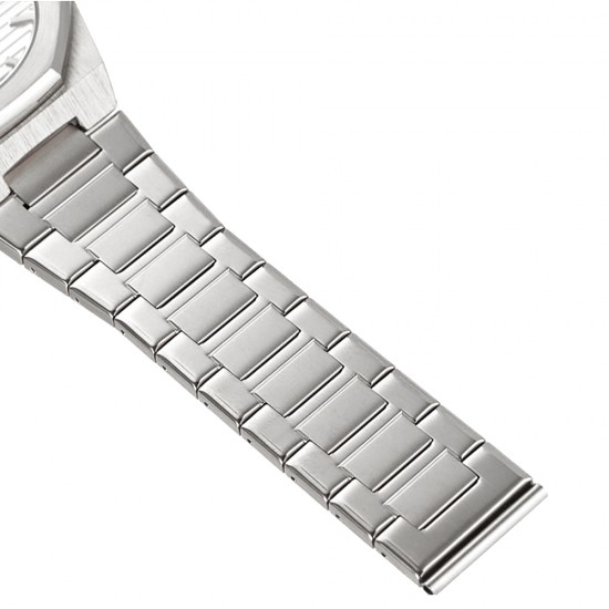 AFRA Octavian Gentleman’s Watch, Lightweight Metal Case, White Dial, Metal Bracelet Strap, Water Resistant 30m